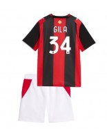 AC Milan Mario Gila #34 Domácí dres pro děti 2026-27 Krátký Rukáv (+ trenýrky)